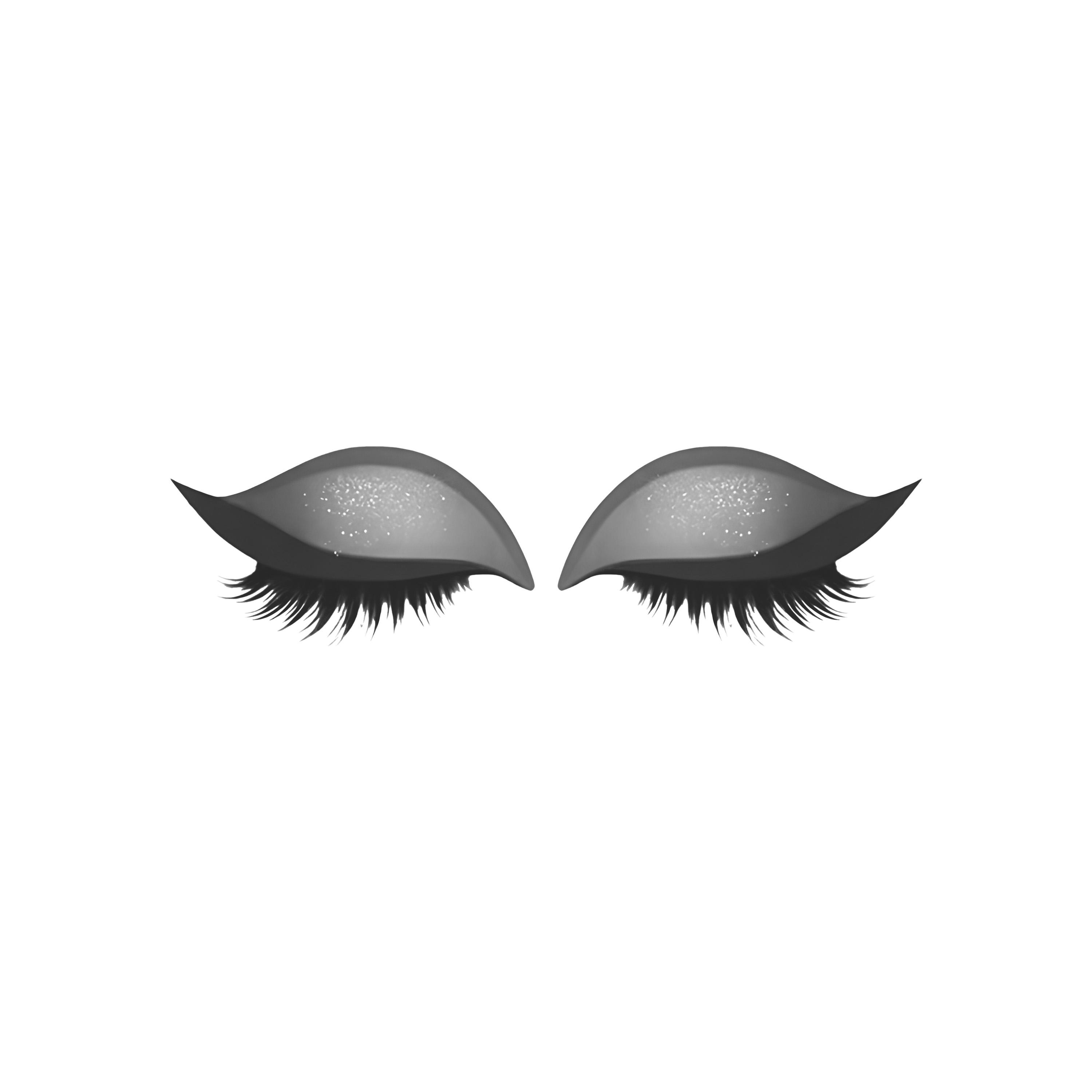 Lidschatten-Wimpern-Patch, Lidschatten-Wimpern-Make-up-Aufkleber, Bunter Schönheits-Mode-Lidstrich-Aufkleber, 2-in-1 Wiederverwendbare Augen-Make-up-Aufkleber One Size