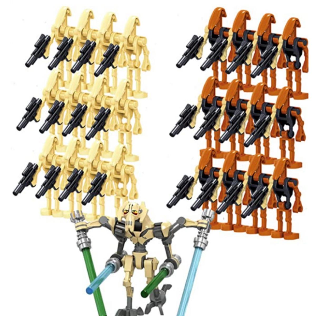 Star Wars Kampfdroide Actionfigur Spielzeugset, 25-teiliges baubares Kinderspielzeug, Jungen Sammlung Geschenk