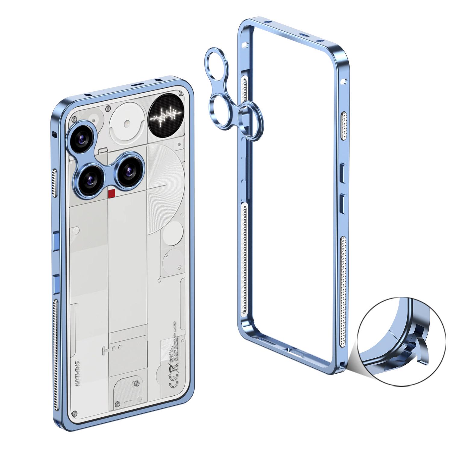 Metallschließe Stoßfeste Wärmeableitende Hülle für Nothing Phone 3 mit Objektivschutz Nothing Phone 3