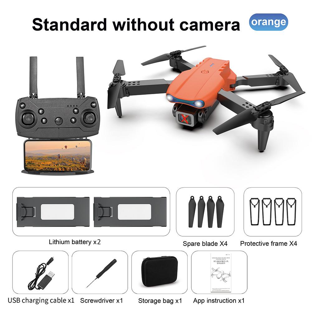 2025 NEU K3 RC Drohne 4K HD Luftaufnahmen Einzel-/Doppelkamera Wifi FPV Hindernisvermeidung Schwerkraftsensor Quadcopter Faltbares Flugzeug Quadcopter NO camera 2 battery orange