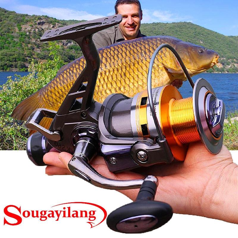 Spinn-Angelrolle 10BB 30–60 mit Doppelbremssystem vorne und hinten für Karpfenangeln KS30