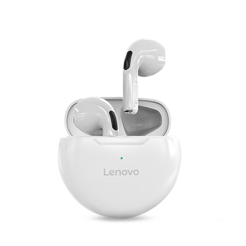 Lenovo HT38 Bluetooth 5.0 TWS Kopfhörer Drahtlose Kopfhörer Wasserdichte Sport-Headsets Mit Mikrofon weiß