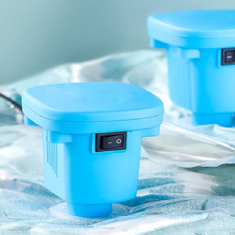 Tragbare elektrische Vakuumpumpe für Vakuumkompressionsbeutel China standard blau