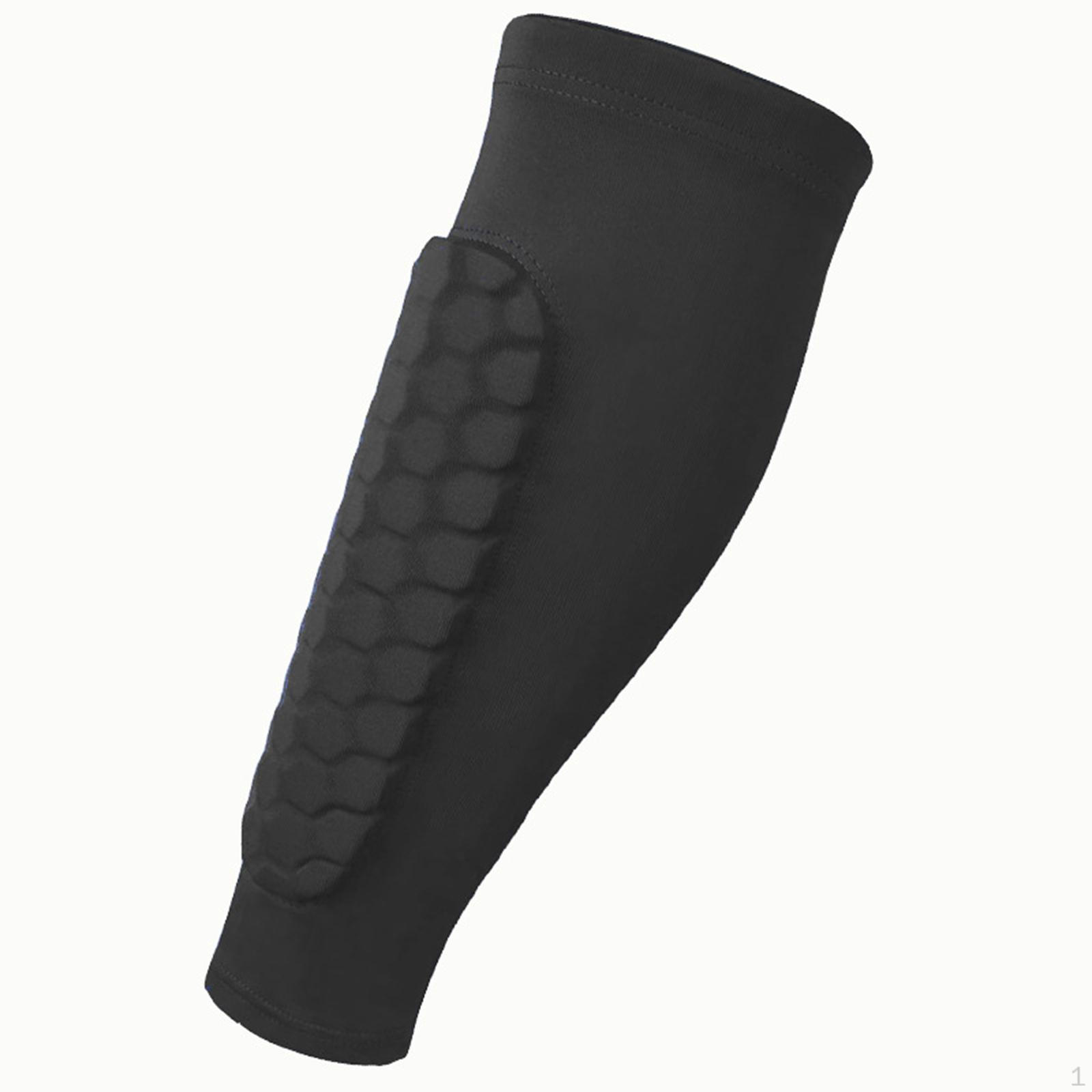Fußball Bein Ärmel Fußball Shin Guard Socken Flexible Knie Pad Kalb Kompression Ärmel M