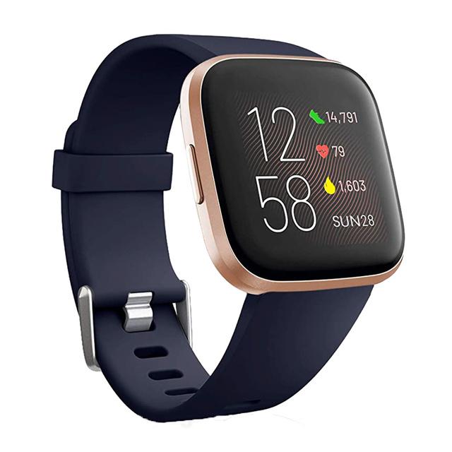 Silikon-Ersatzband für Fitbit Versa 2 Smart Watch Zubehör Armband für Fitbit Versa/Versa Lite L-(160-220mm)