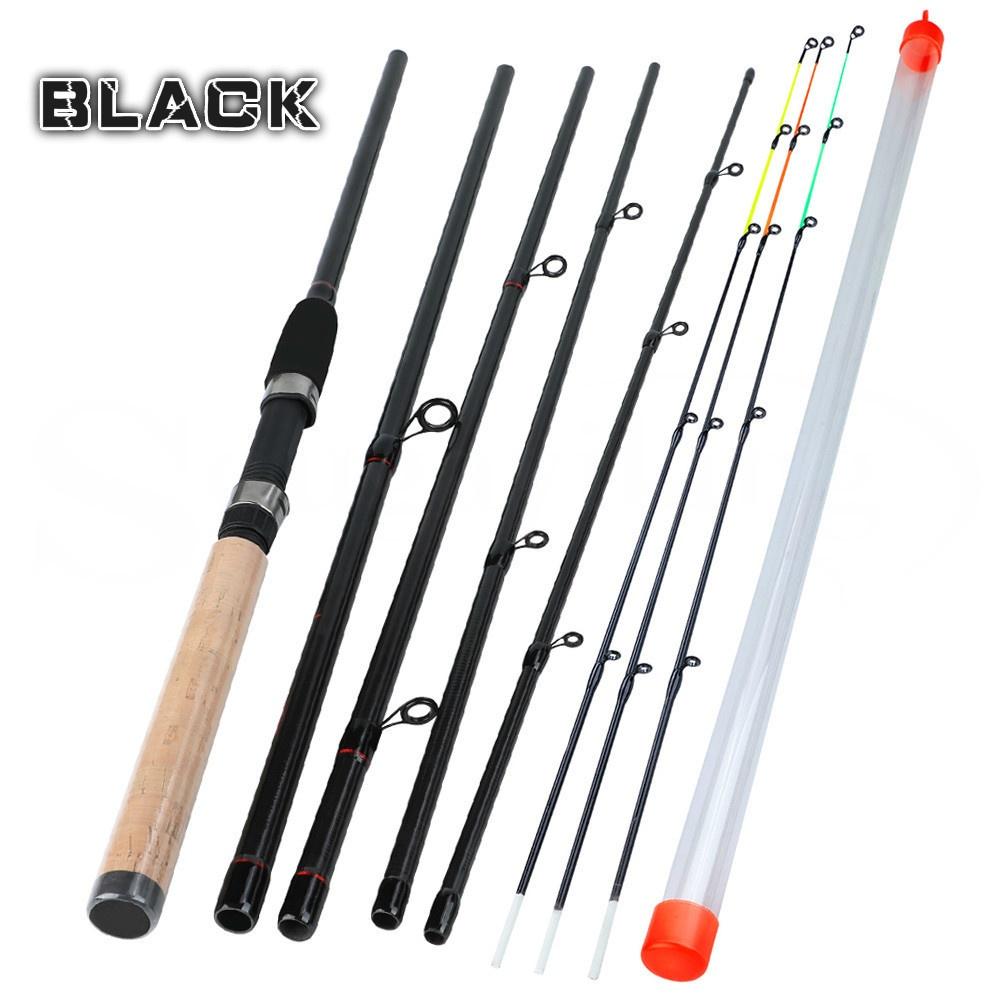 Feeder-Angelruten, 3 m, Spinn-Angelrute, 30–120 g, Reise-Karpfen-Angelgerät, Angelrute schwarz