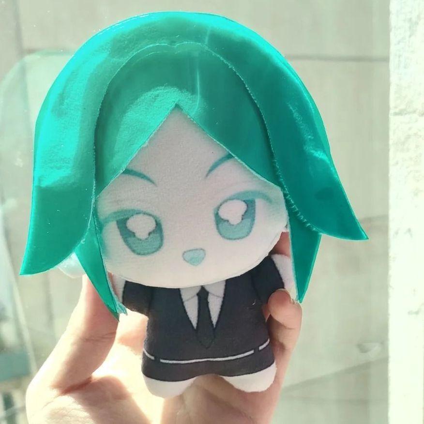 10cm Anime Edelsteine Phosphophyllit Stoffpuppe Plüschtier Niedliche Rucksackanhänger Schlüsselanhänger Puppe Plüschtiere Geburtstagsgeschenke