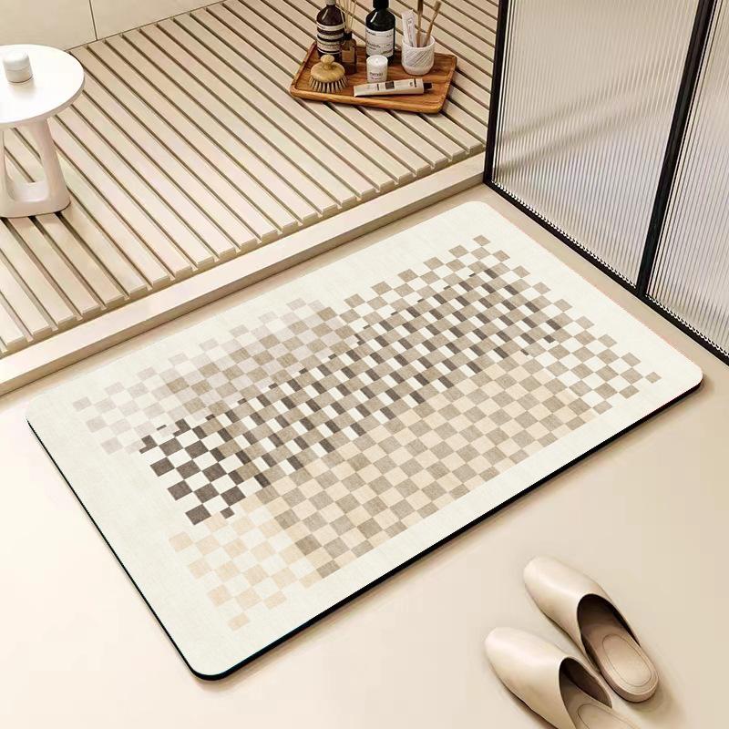 Wabi-sabi Haushalt Diatomeenerde Teppich Toilette Toilette Saugfähig Rutschfest Schnelltrocknende Matte Ins Haushalt Verschleißfeste Matte 40*60cm