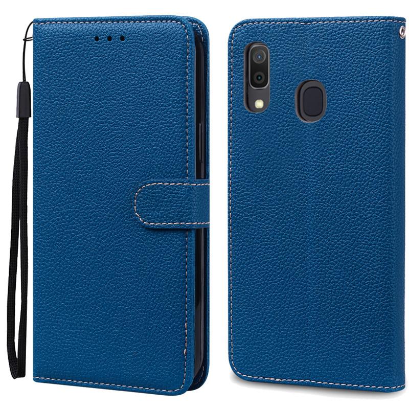 A40 Hülle Für Samsung Galaxy A40 Hülle Leder Brieftasche Klapphülle Für Samsung A40 A 40 Hülle SM-A405F Cover Coque Fundas Etui Capa For Samsung A40 navy blau