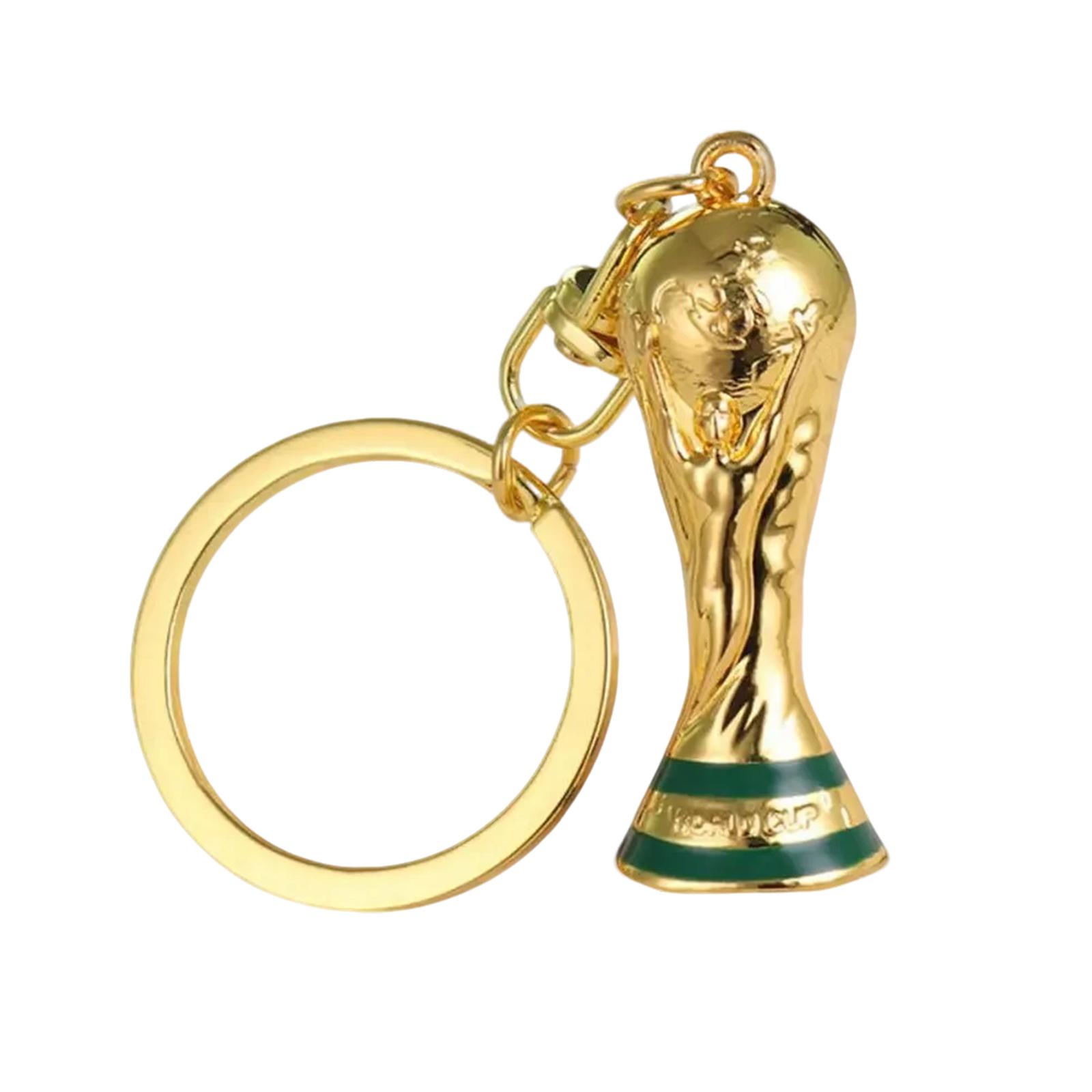 Metall Trophäen Schlüsselanhänger Anhänger, Fan Geschenk Dekoration, Fußball Merchandise, Fußball Trophäen Ornament One Size gold