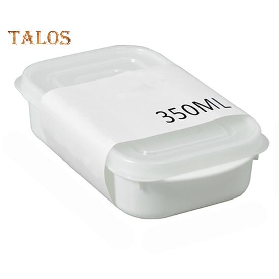 Lebensmittel-Aufbewahrungsbox, temperaturbeständig, frisch haltend, rutschfest, ausgezeichneter Kühlschrank, Lebensmittel-Aufbewahrungsbehälter für den täglichen Gebrauch 350ml weiß