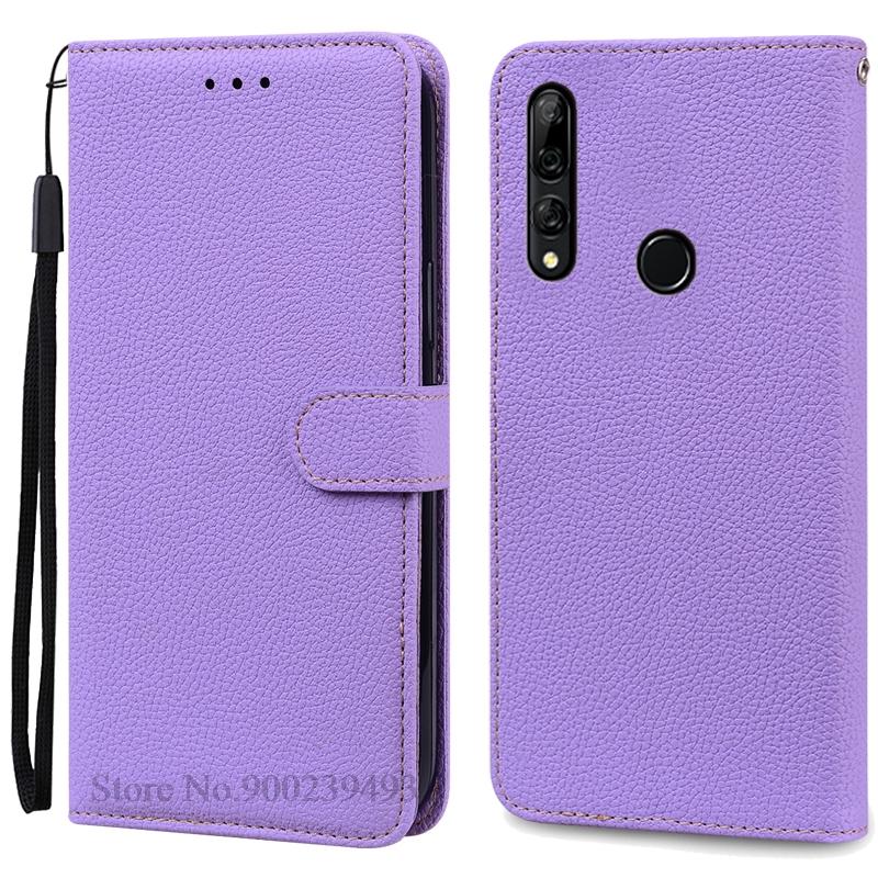 Hülle für Honor 9X Hülle Brieftasche Leder Klapphülle für Huawei Honor 9X Hülle Weiche Silikon Buchhülle Coque Fundas 9X(With Fingerprint) licht lila
