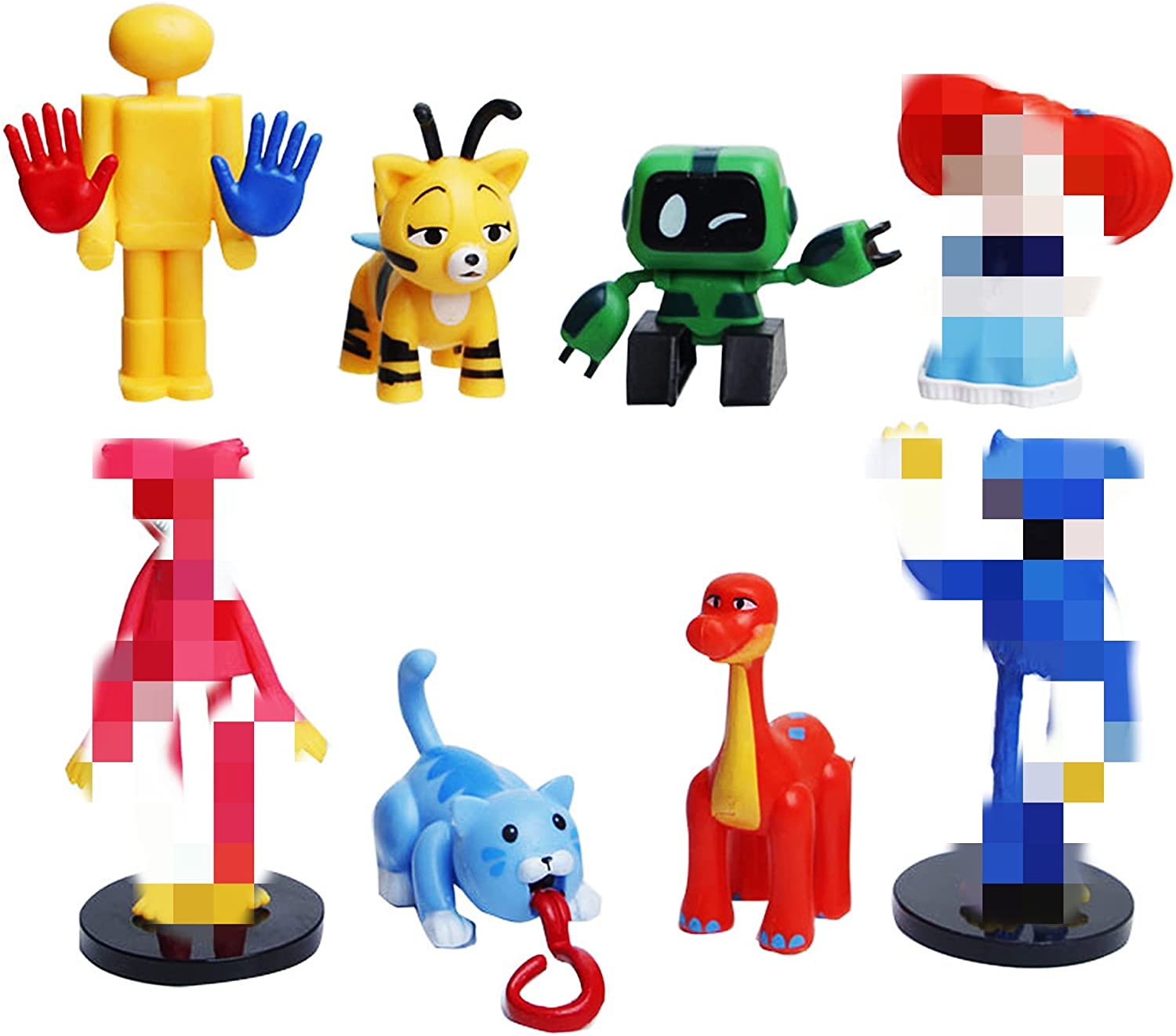 Poppy huggy wuggy playtime Spielzeug Actionfiguren 8 Stück Spielzeug Kunststoff Set Cake Topper Figuren für Kinder Geschenke Partyzubehör 8 Stück
