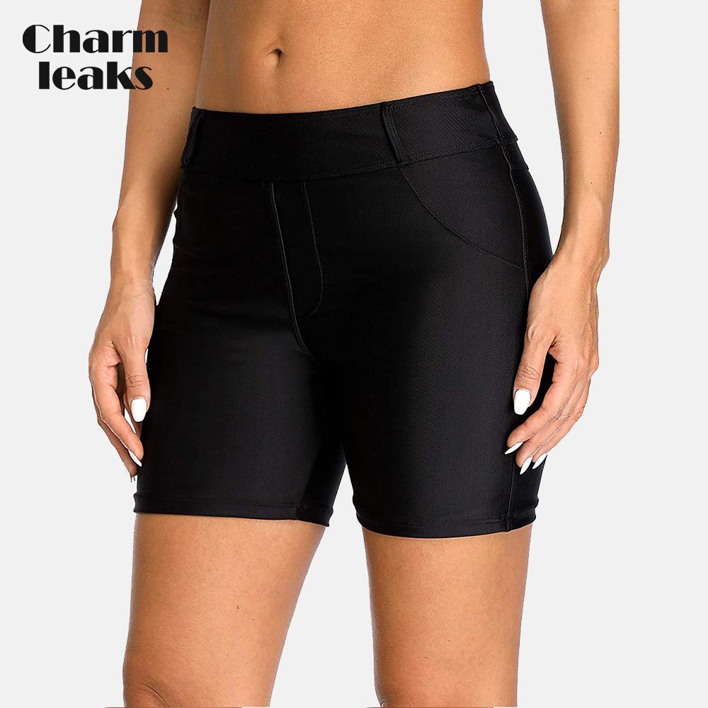 Badehose für Damen, integrierte Badehose, Badehose, Tankini-Hose, Farbblock XL