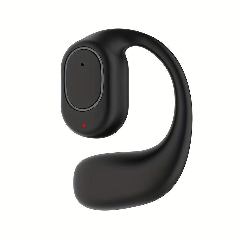 Kabelloser Bluetooth 5.4-Kopfhörer mit Ohrclip, HiFi-Stereo-Sport-Ohrhörer, wasserdicht, Einzel-Ohrbügel, Business-Kopfhörer schwarz