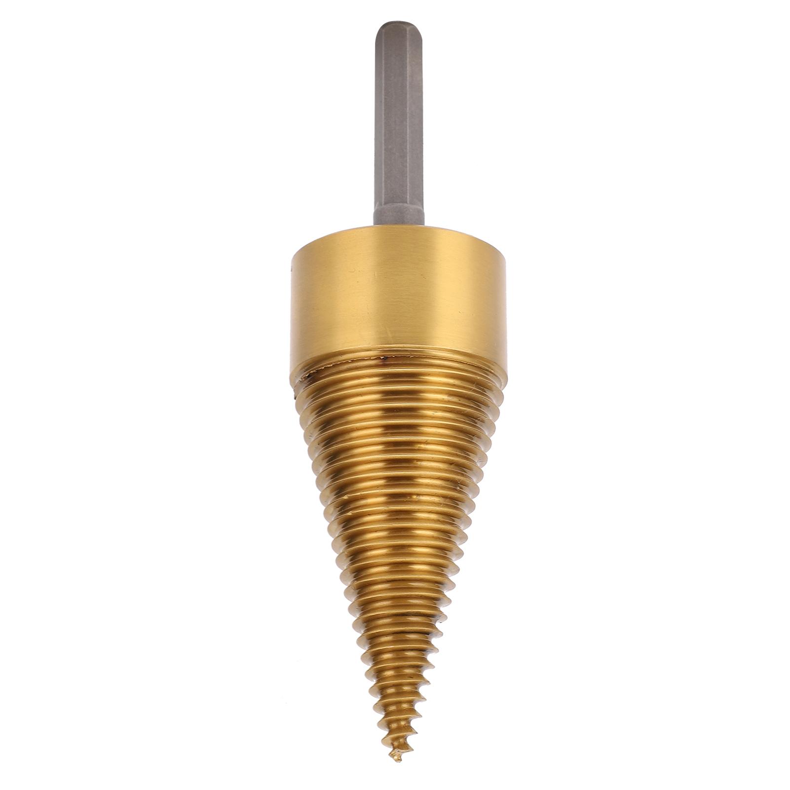 Bohrer Schraube Kegel Brennholz Gewidmet Hex Schaft Bit Hand Holz Splitter Zubehör 42mm