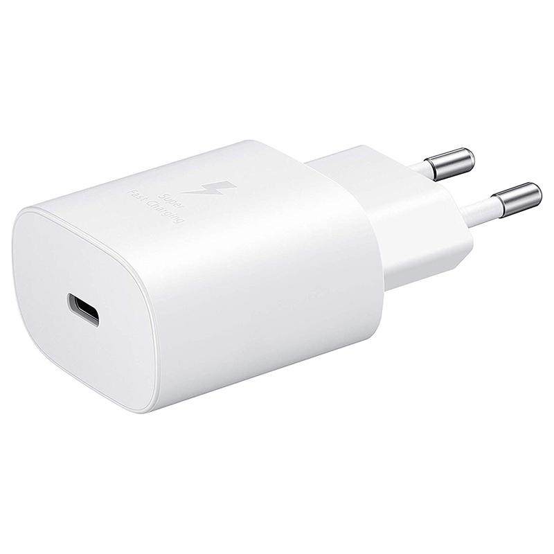 Ladegerät Schnellladung 25W für Samsung Galaxy S22 S23 S21 S20 A72 A53 A33 A52 A32 F52 Typ-C-Kabel Superschnell für Samsung Galaxy S10 S9 S8 White Charger Only