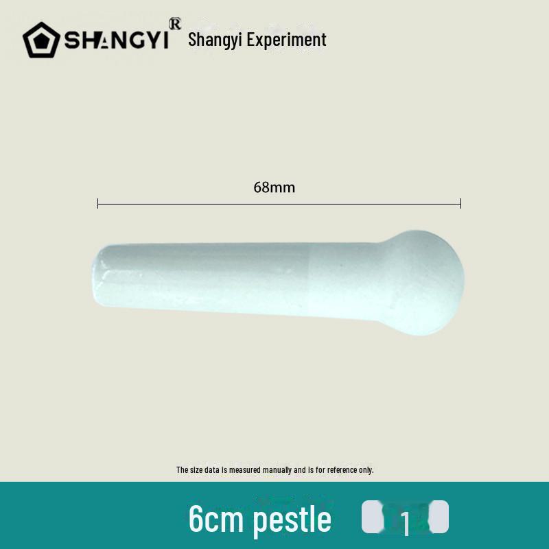 Laborkeramikmörser und -stößel für die chinesische und westliche Medizin 1 6cm grinding rod