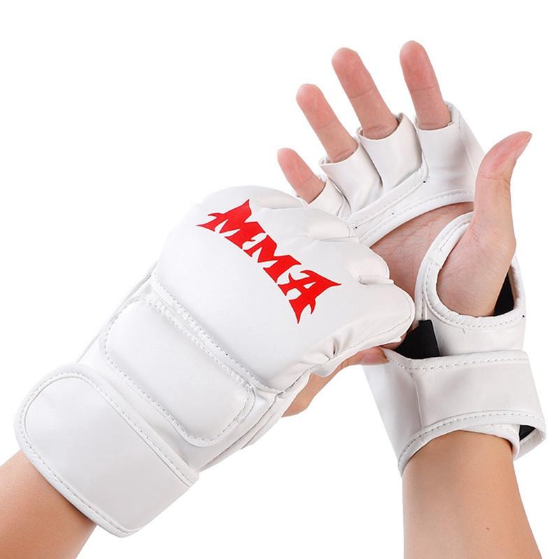 Halbfinger MMA Kampfhandschuhe Boxhandschuhe Bequem Einfach zu Bedienen Langlebig & Robust Atmungsaktivität