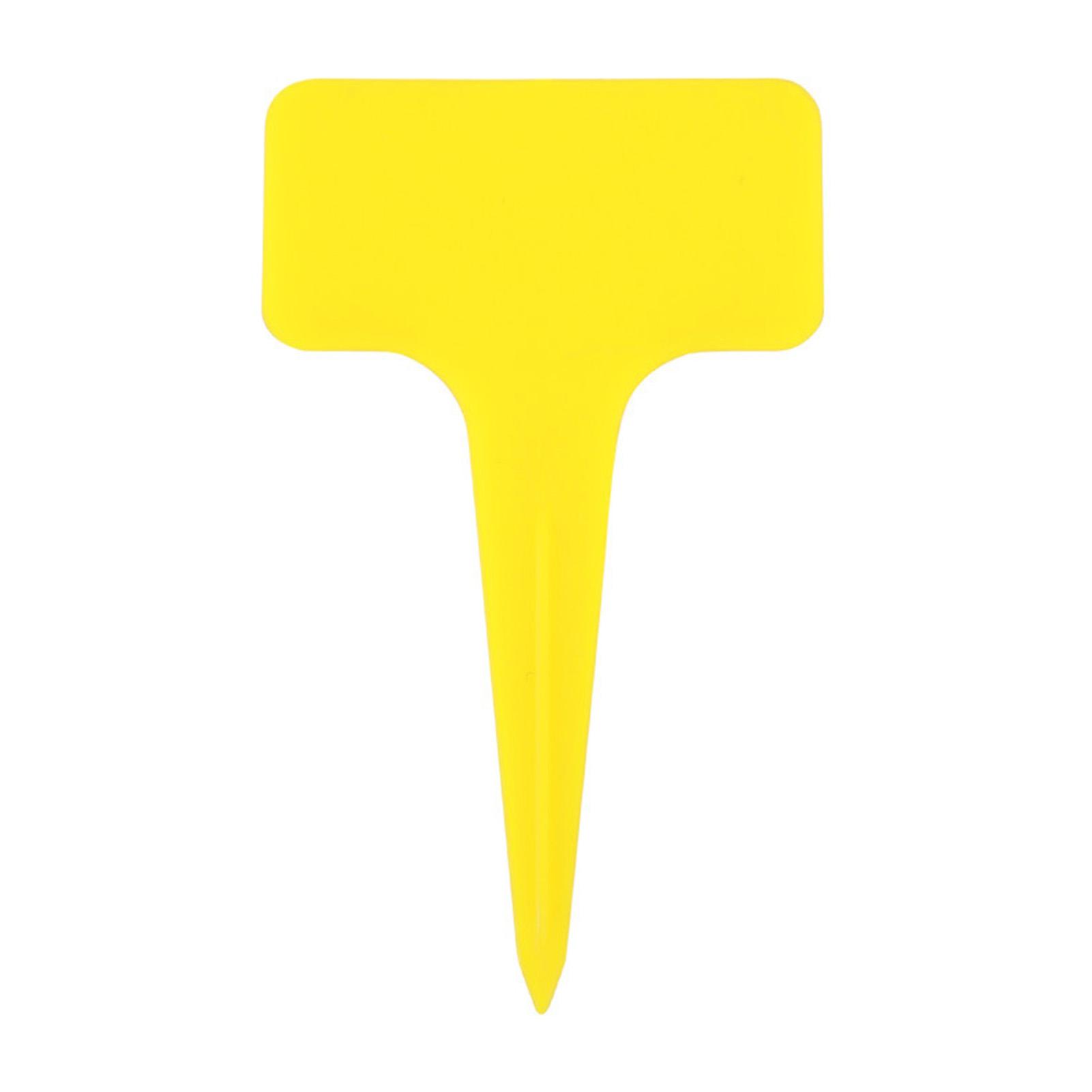 20PCS T Form Garten Etiketten Verdickung Garten Anlage Tag Anlage Klassifizierung Sortierung Zeichen Tag Grün gelb