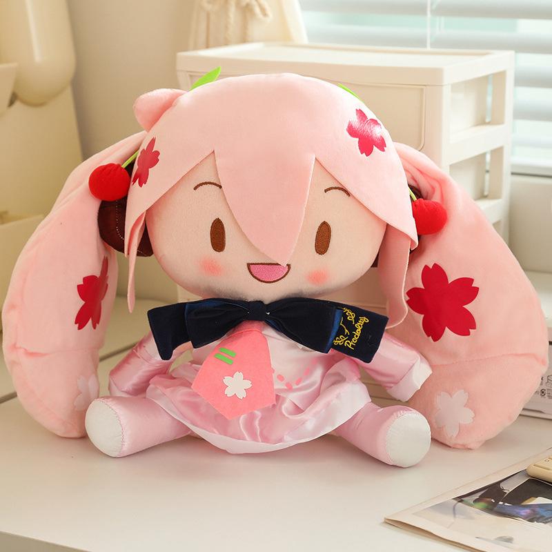 Animation Zweidimensional Hatsune Miku Kuscheltier Plüschpuppe Kissen Niedliche Hatsune Cartoon Peripherie Plüschpuppe Spielzeug Weihnachtsgeschenke About 30cm