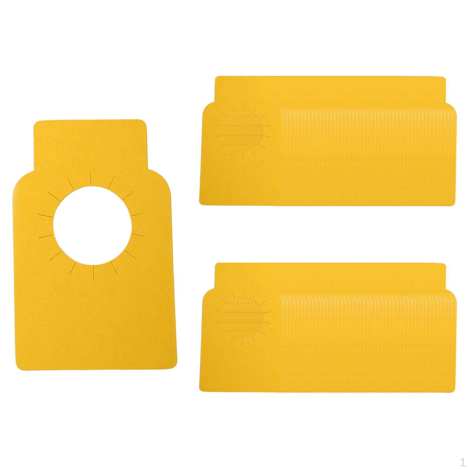 100 stück Wein Flasche Tags Getränke Unterscheiden Etiketten Champagner Hängen Doppelseitige gelb