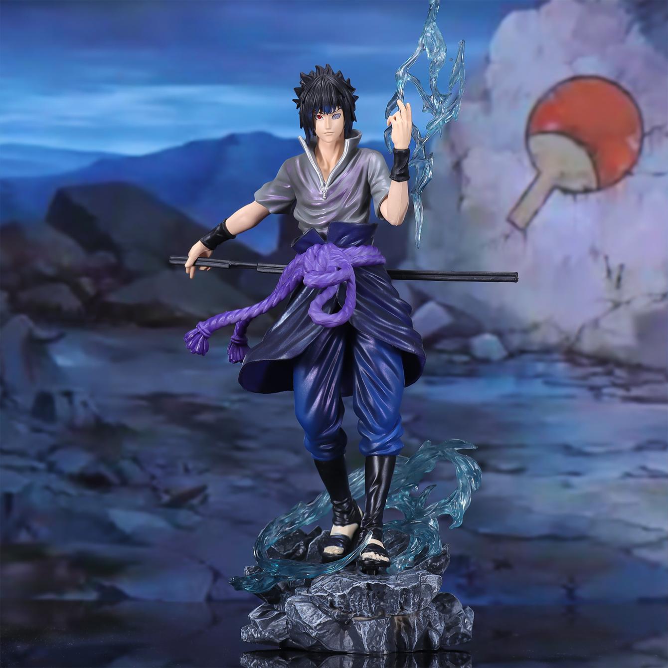 Schöne NARUTO Action Anime Figur Sammlerstück Figuren Display Stücke Anime Figuren Weihnachtsgeschenke Schönes Design blau