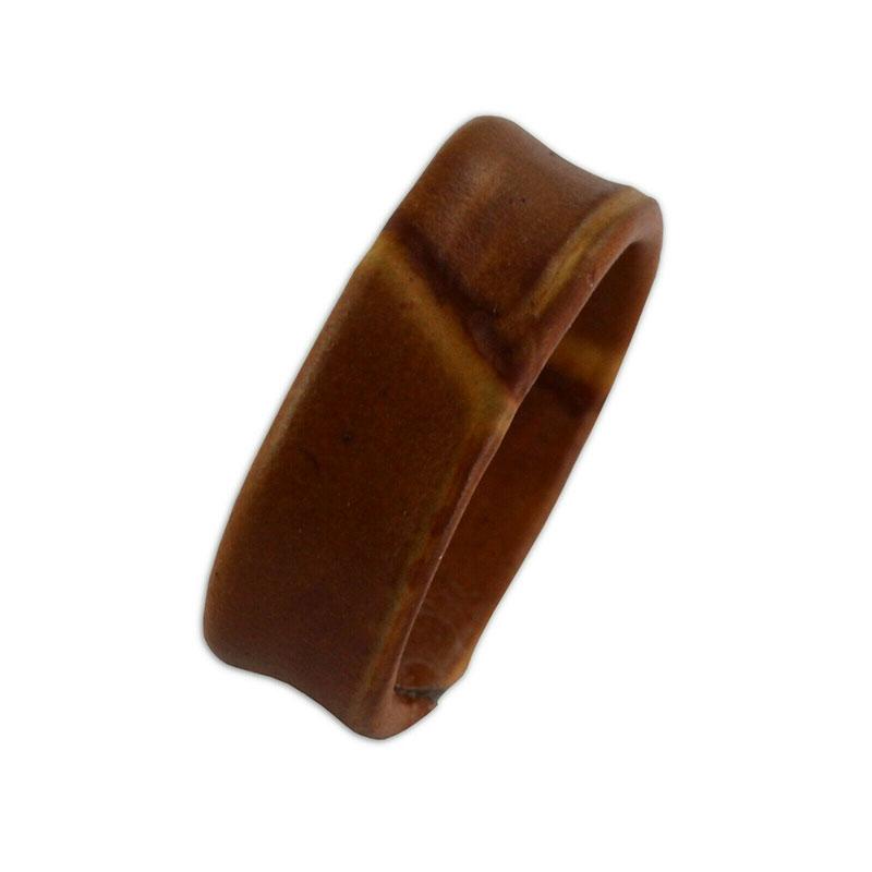 1PC Armband Hoop Uhr Strap Keeper Schleife Halter Ring Ersatz Leder Uhr Zubehör 20mm braun