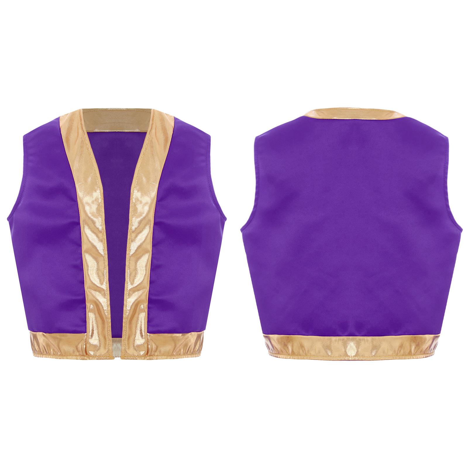 Kinder Mädchen Jungen Spiel Charakter Cosplay Kostüm Rollenspiel Kostüm Lose Weste Halloween Dress Up Kostüm 11-12 Years violett