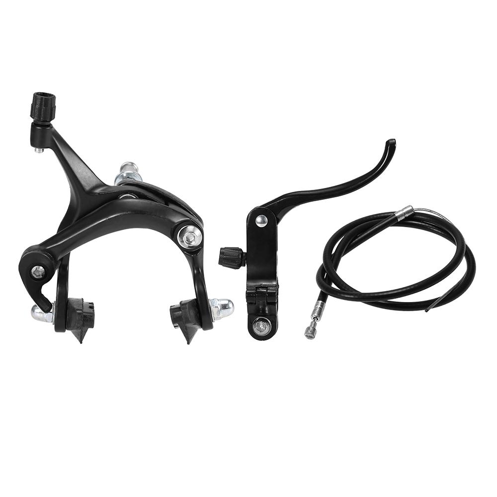 Vorne/Hinten Fixie Fahrradbremsen-Set, Rennrad, Cruiser-Bremsen-Set, Fahrrad-Bremssattel-Bremsen-Set, Seitenzug Front brake set schwarz