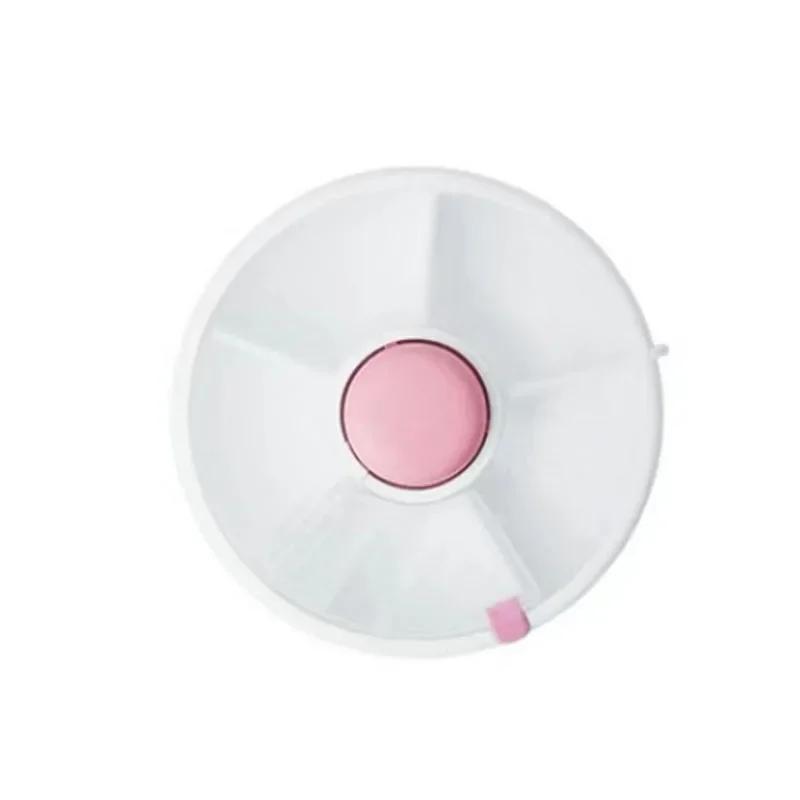 Snack-Spinner, rotierende Snack-Box, tragbar, Melonen-Süßigkeiten-Samen-Organizer, Aufbewahrungsboxen, Obstschalen, Snack-Spinner-Behälter für Kinder rosa