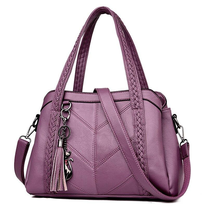 Schultertasche für Damen, lässige Tragetasche, weibliche Umhängetaschen für Damen, Luxus-Handtaschen, Damentaschen, Designer-Handtaschen, hohe Qualität violett