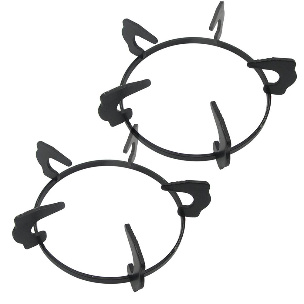 2PCS Wok Unterstützung Steht Pan Halter Gasherd Eisen Untersetzer Gas Unterstützung Ring für Topf Pan