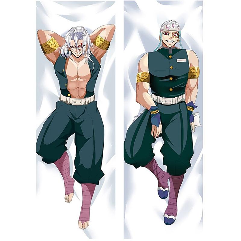 Anime Uzui Tengen Körper Kissen Fall Weihnachten Gorou Cosplay Lange Kissen Umarmt Körper Kissen Abdeckung Peachskin 40x120cm