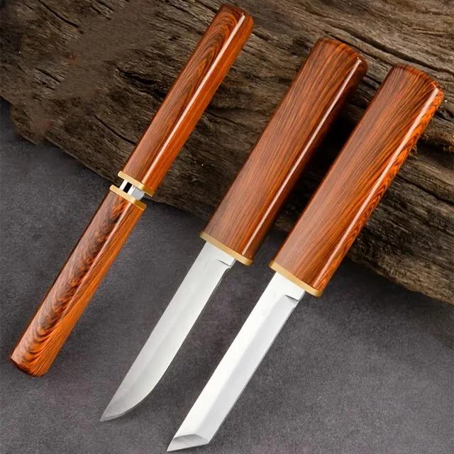 Geschmiedetes Ausbeinmesser, Fleischerbeil, Edelstahl, mongolisches Küchenmesser, Handfleischmesser, Obstmesser, gebratenes Lammsteakmesser mit Abdeckung Style B