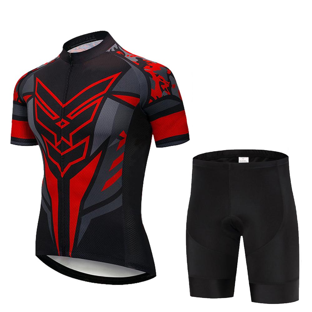 2024 NEUES Radtrikot-Set Sommer Kurzarm Atmungsaktive Herren-MTB-Fahrradbekleidung Maillot Ropa Ciclismo Uniformanzug 3XL