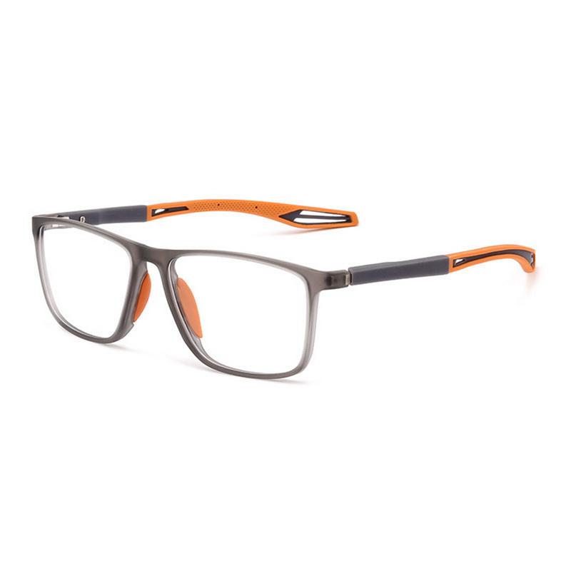 Vintage Ultraleichte Sport-Myopie-Brille Herren Basketball Rutschfeste Nahsicht-Augenbrille Blaulicht-Brille Optische Brille 0(anti-blue light)