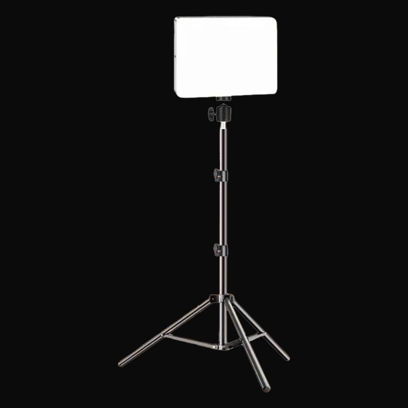 Fotostudio Lampen-Set mit LED-Lichtpanel und verstellbaren Stativen für Live-Streaming und Videoaufnahmen