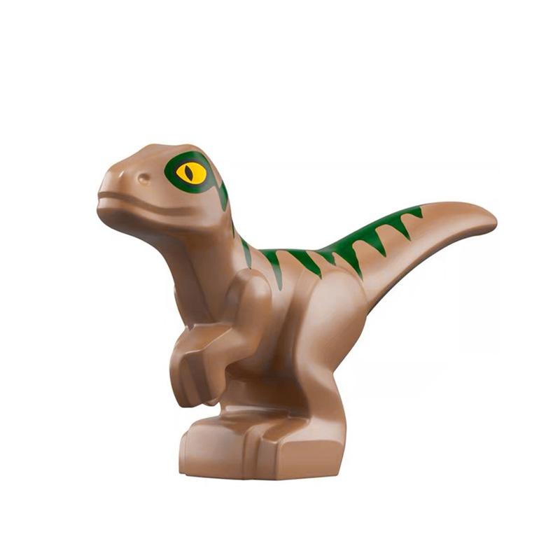 9 Farbe 2CM Mini Baby Dinosaurier Bausteine Spielzeug Ziegel Figuren Spielzeug Kinder Geburtstag Weihnachtsgeschenk 5pcs khaki