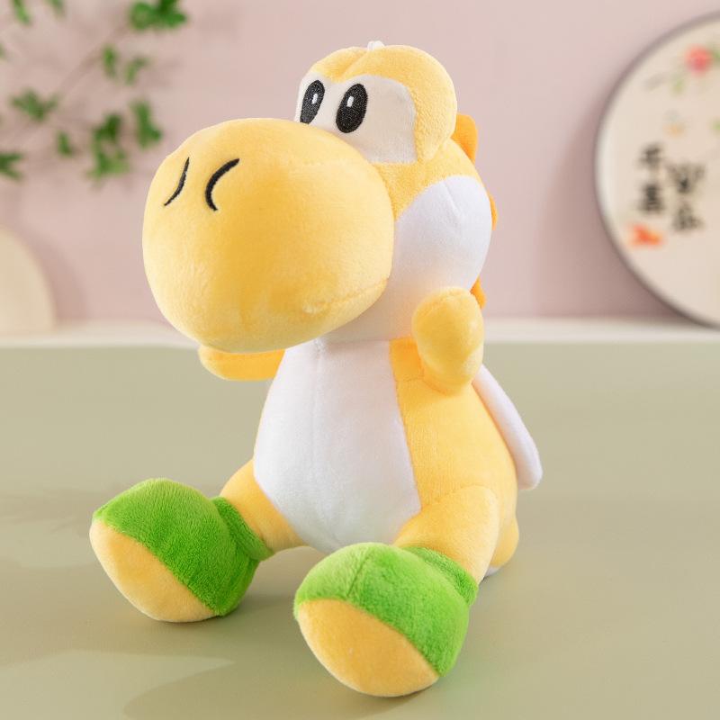 Spiel Merchandise Mario Yoshi Plüschpuppe Kinderspielzeug grüne Dinosaurierpuppe Geschenk Greifautomatenspielzeug 22cm gelb