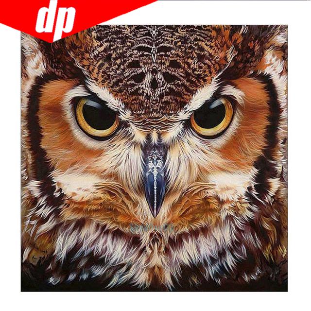 Diamant-Stickerei Tier Eule 5D Diamant Malerei Kreuzstich 25x25