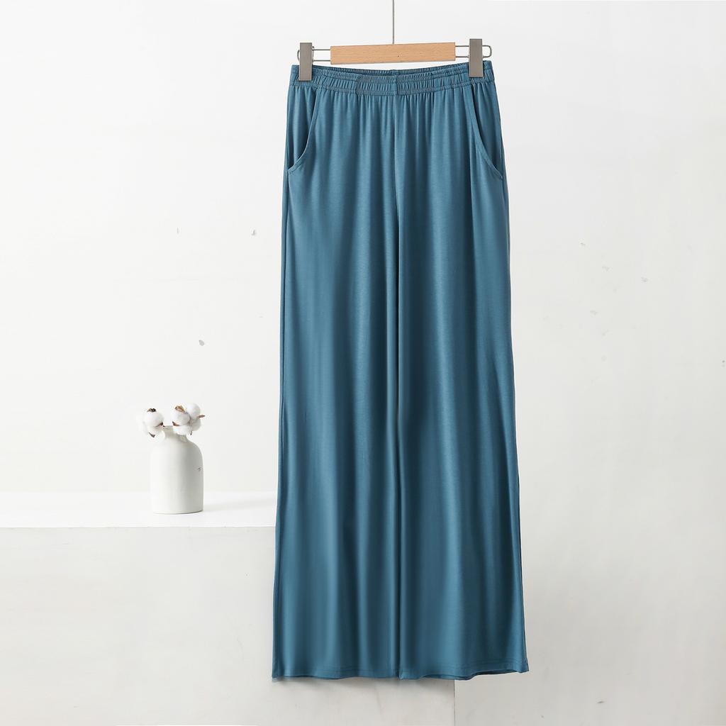 Frühling Sommer Herbst Einfarbig 8XL Gerade Hosen mit Taschen Elastische Taille Lose Hosen Lässige Lose Hohe Taille Hosen Lässige Yoga Hosen S