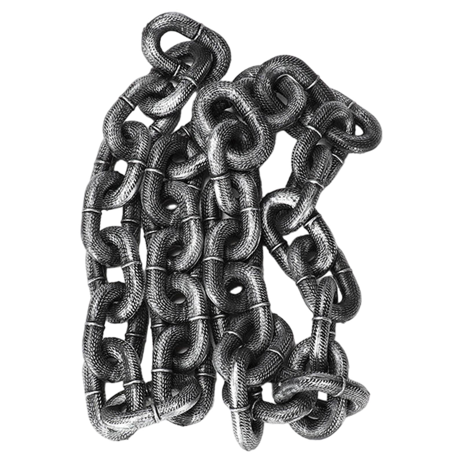 Hundeleine Kontrollseil Kette Foto Requisiten Haustier Führung Simulation Eisenkette gray