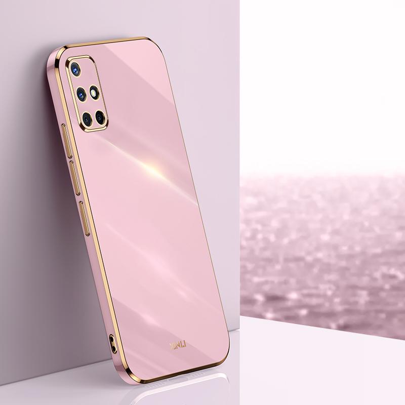 Für Samsung Galaxy A71 A51 4G 5G Hülle Samsung A71 Handyhülle Galaxy A51 Rückseite Luxus quadratische Beschichtung Ringhalter Standhülle Galaxy A71 4G