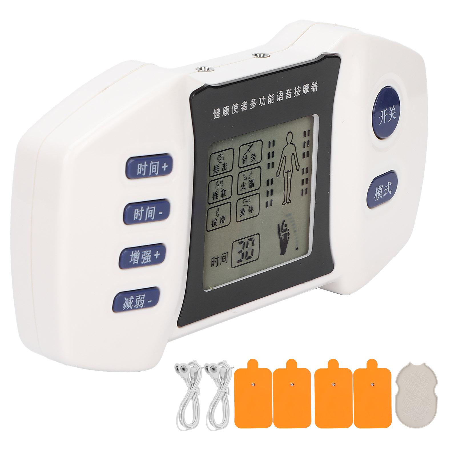 Multifunktionales Puls-Massagegerät Elektrisches Digitales Puls-Massagegerät Puls-Muskelstimulator mit Stimme