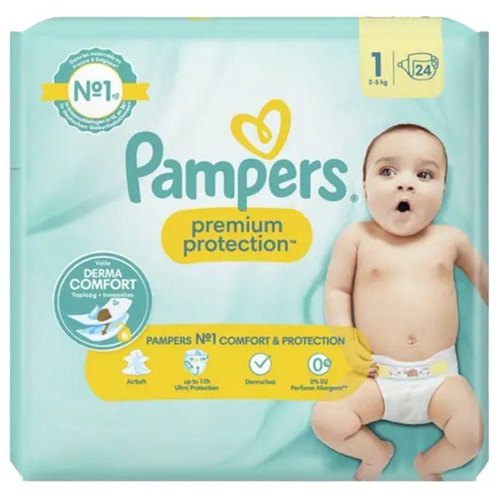 Pampers Premium Protection Größe 1 Windeln x24 2 kg - 5 kg