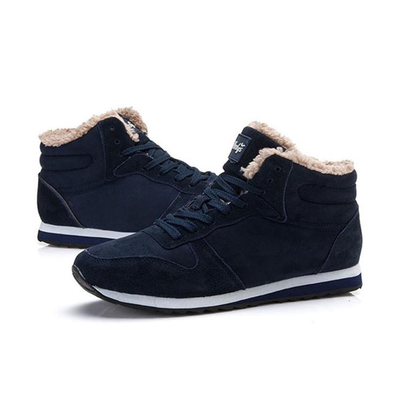 Frauen Winter Casual Schuhe Halten Warme Schuhe Plüsch Mode frauen Outdoor Schnee Schuhe 42 blau