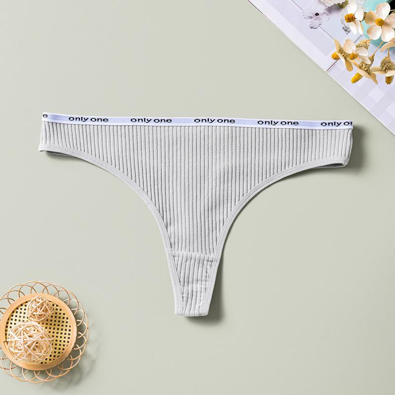 CFSC Damen-Unterwäsche in großer Größe, einfarbiger Druck, Tanga-Unterwäsche XXXL graue