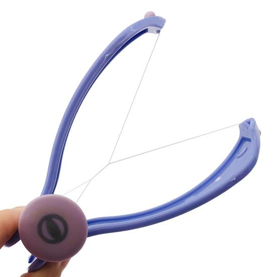 Gesichtsepilierer, manuell, stabil, praktisch, vielseitig einsetzbar, sicheres Schönheitswerkzeug, Baumwollfaden, Beauty Spring Epilierer-Werkzeug für Frauen 1Pc