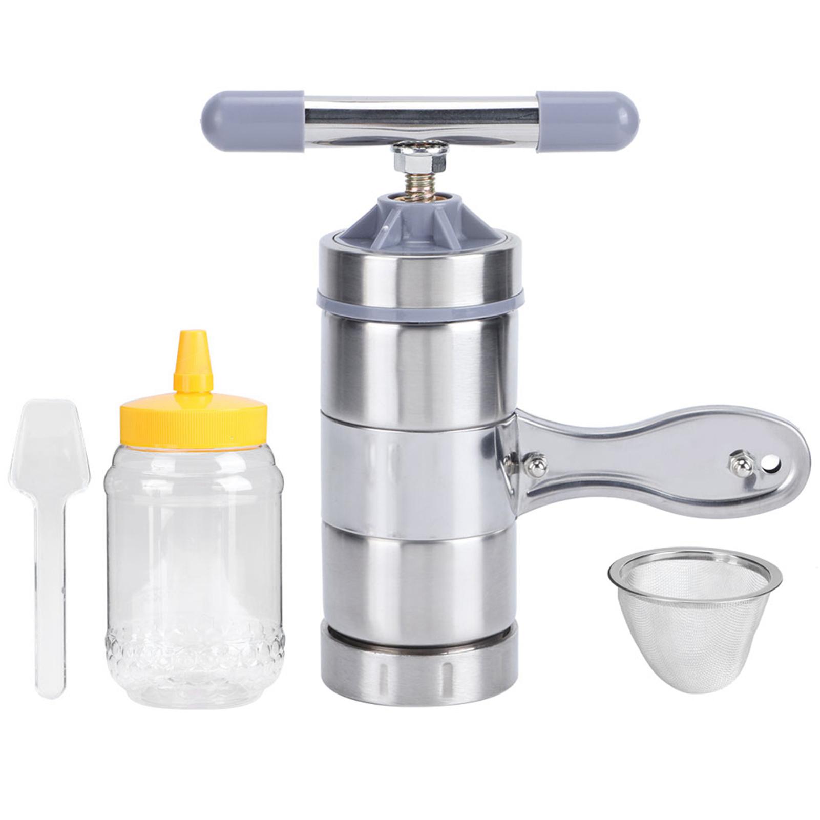 Mini Tragbare Honig Extractor Edelstahl Manuelle Honig Presser Maschine Bienenzucht Werkzeug